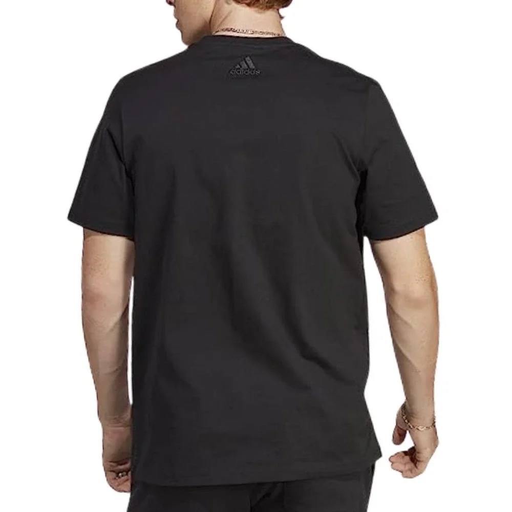 Adidas Aeroready Camo Big Logo T-Shirt Mens Small Black Gray IS6151